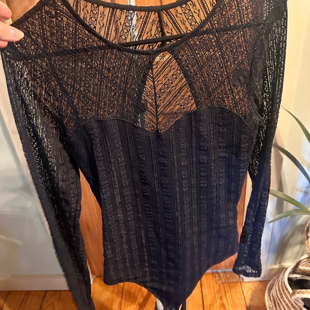 Abercrombie & Fitch Black Lace Bodysuit